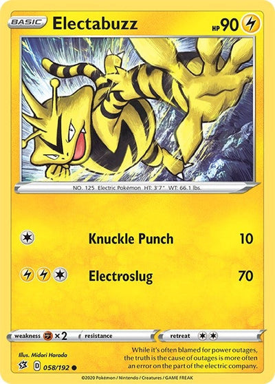 Electabuzz (SWSH02: Rebel Clash) (058/192) 
