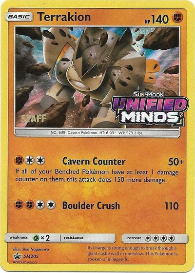 Image for Terrakion - SM205 (Prerelease) [Staff] (SM Promos) (SM205) - Pokemon