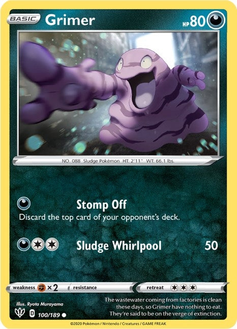 Grimer (SWSH03: Darkness Ablaze) (100/189)