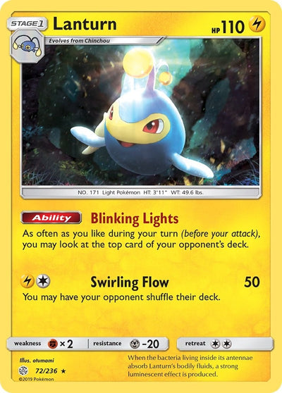Image for Lanturn (SM - Cosmic Eclipse) (72/236) - Pokemon