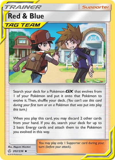 Image for Red & Blue (SM - Cosmic Eclipse) (202/236) - Pokemon