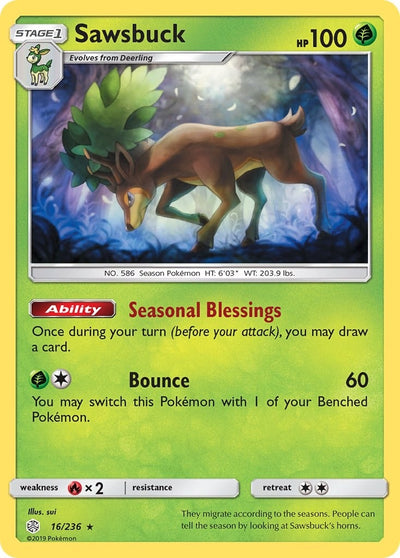 Image for Sawsbuck (SM - Cosmic Eclipse) (16/236) - Pokemon