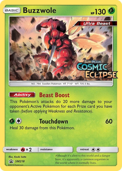 Image for Buzzwole - SM218 (Prerelease) (SM Promos) (SM218) - Pokemon