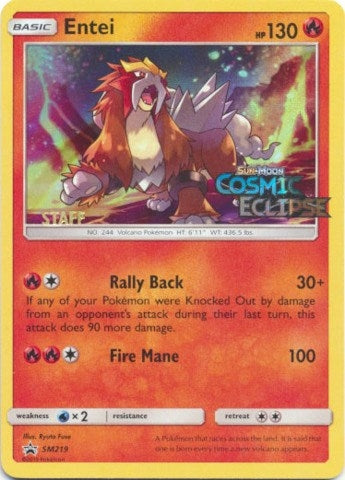 Image for Entei - SM219 (Prerelease) [Staff] (SM Promos) (SM219) - Pokemon