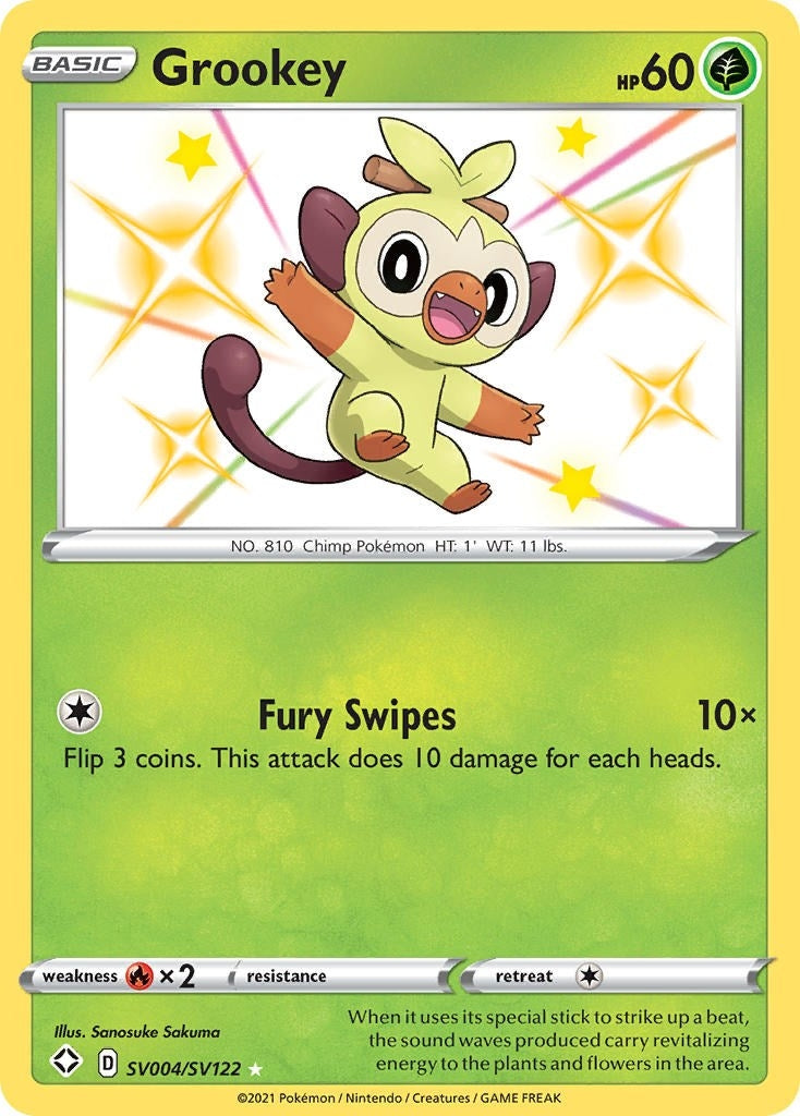 Grookey (Shining Fates: Shiny Vault) (SV004/SV122)