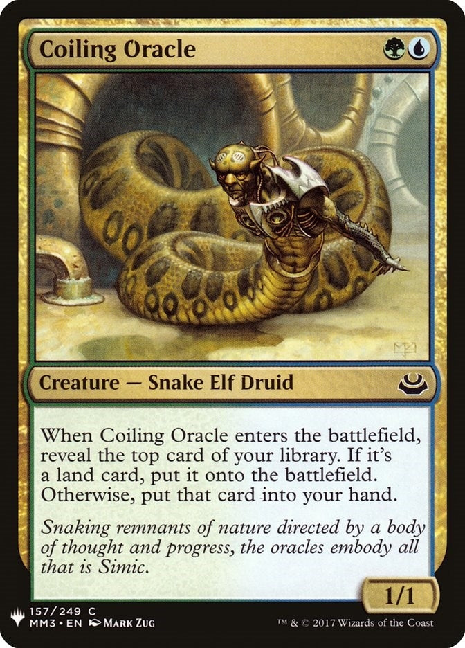 Image for Coiling Oracle (The List Reprints) (157) - Magic: The Gathering