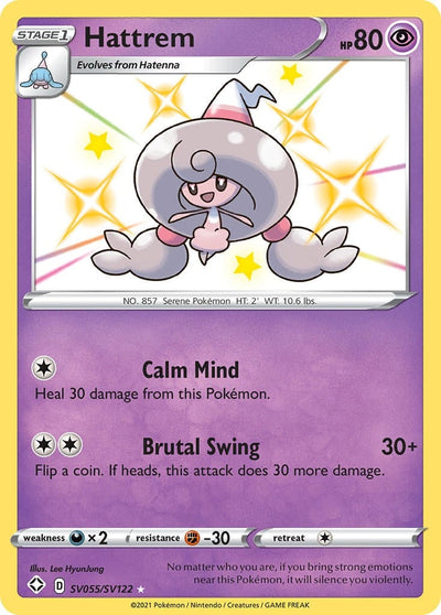 Hattrem (Shining Fates: Shiny Vault) (SV055/SV122) 