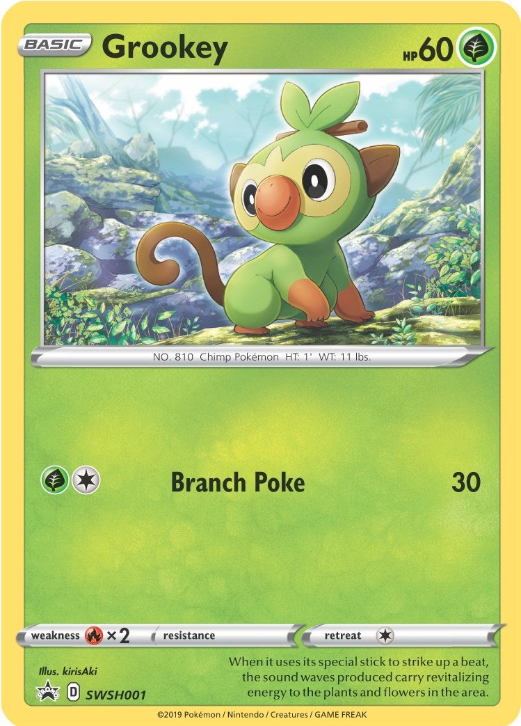 Grookey - SWSH001 (SWSH: Sword & Shield Promo Cards) (SWSH001)