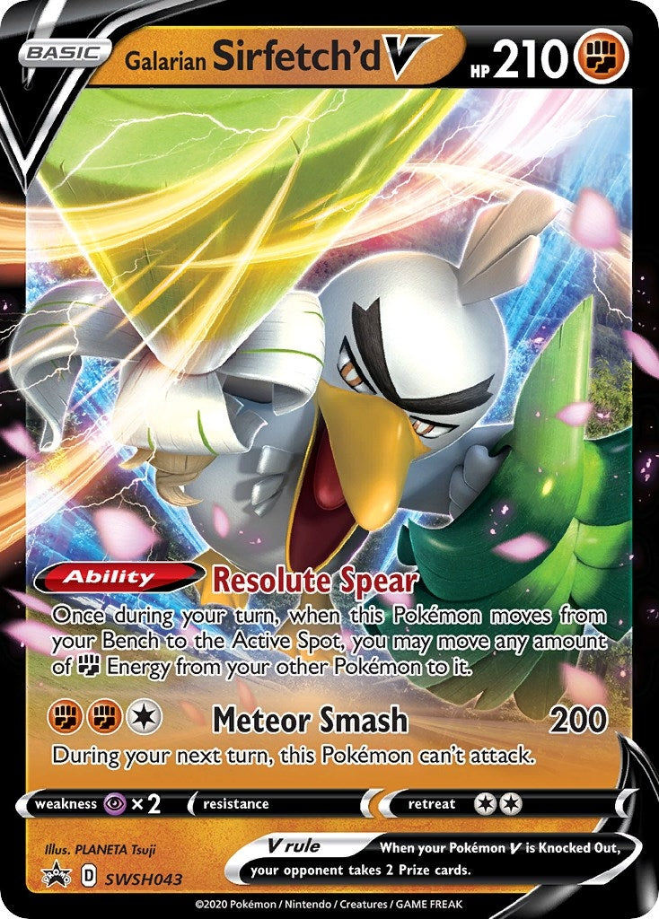 Galarian Sirfetch'd V - SWSH043 (SWSH: Sword & Shield Promo Cards) (SWSH043)