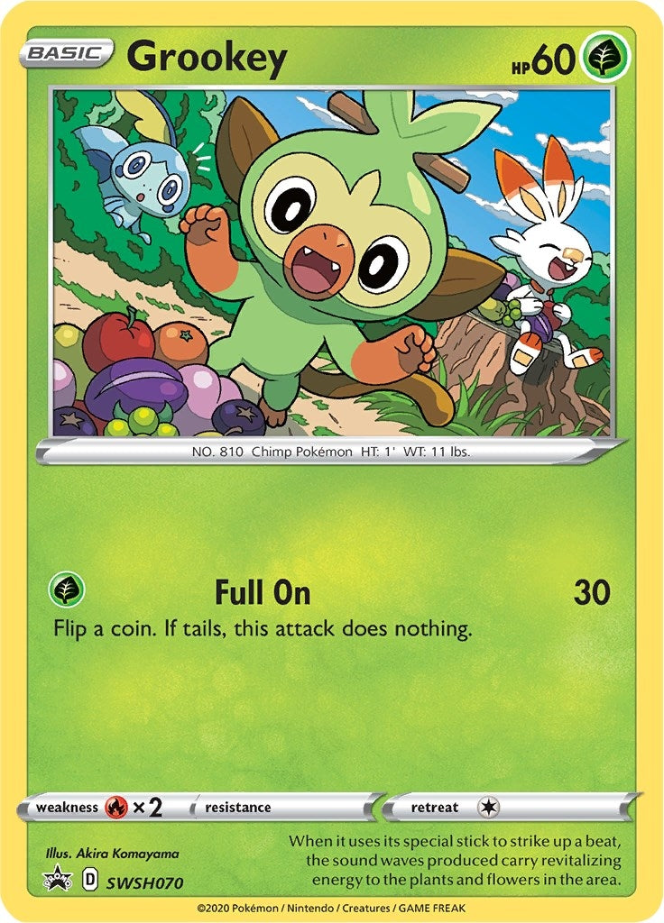 Grookey - SWSH070 (SWSH: Sword & Shield Promo Cards) (SWSH070)