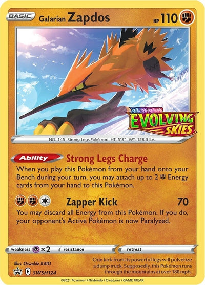 Galarian Zapdos - SWSH124 (Prerelease) (SWSH: Sword & Shield Promo Cards) (SWSH124)