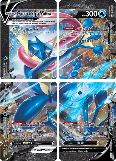 Greninja V-UNION [Set of 4] (SWSH: Sword & Shield Promo Cards)