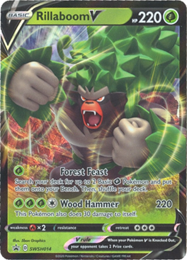 Image for Rillaboom V - SWSH014 (SWSH: Sword & Shield Promo Cards) (SWSH014) - Pokemon