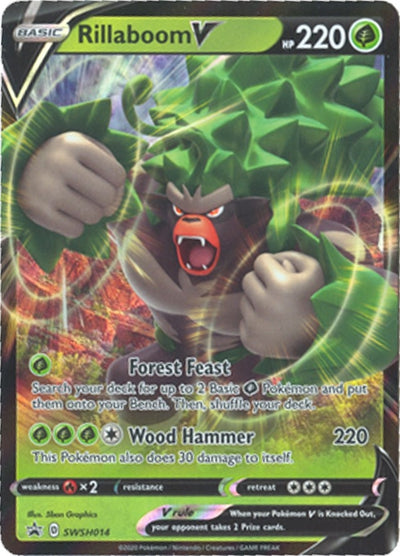 Image for Rillaboom V - SWSH014 (SWSH: Sword & Shield Promo Cards) (SWSH014) - Pokemon