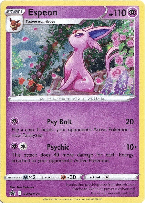 Espeon - SWSH174 (SWSH: Sword &amp; Shield Promo Cards) (SWSH174) 