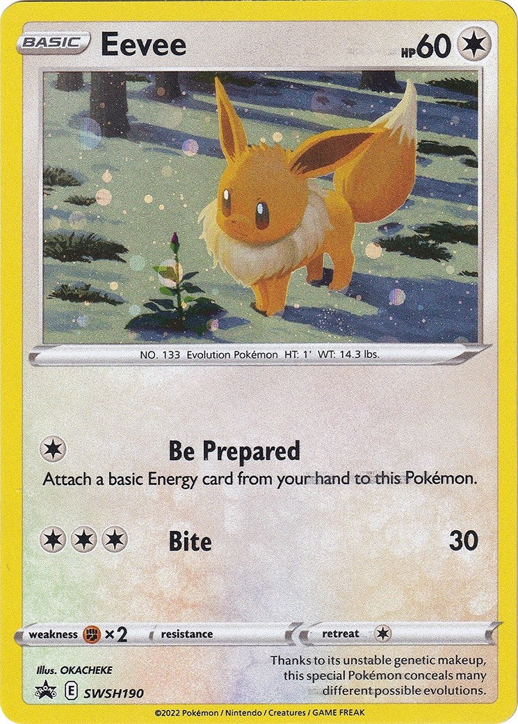 Eevee - SWSH190 (SWSH: Sword &amp; Shield Promo Cards) (SWSH190) 