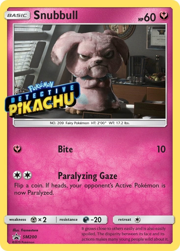 Image for Snubbull - SM200 (Detective Pikachu Stamped) (SM Promos) (SM200) - Pokemon