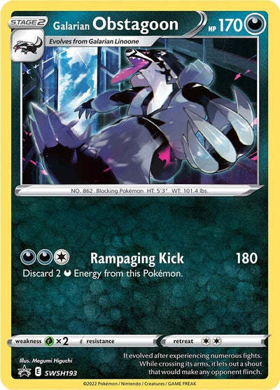 Galarian Obstagoon - SWSH193 (SWSH: Sword & Shield Promo Cards) (SWSH193)