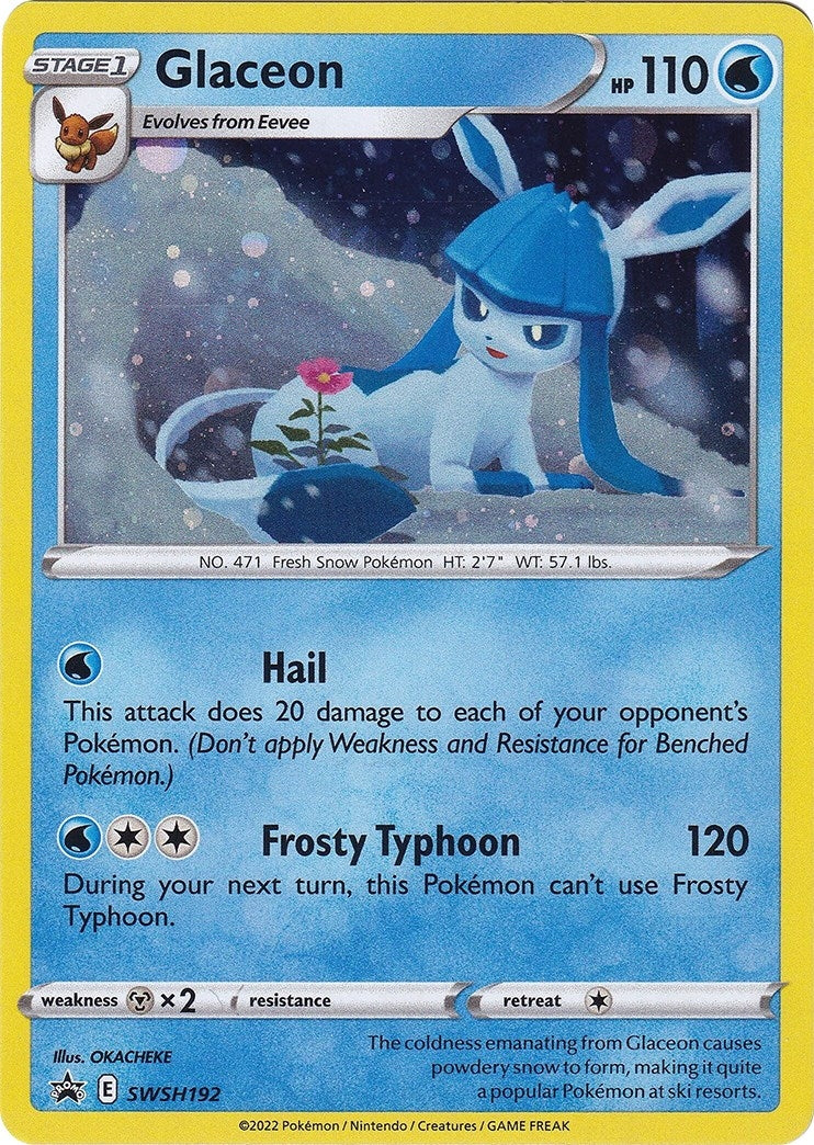 Glaceon - SWSH192 (SWSH: Sword &amp; Shield Promo Cards) (SWSH192) 