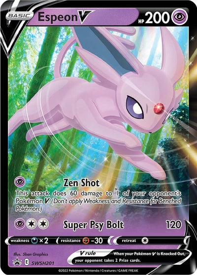 Espeon V - SWSH201 (SWSH: Sword &amp; Shield Promo Cards) (SWSH201) 
