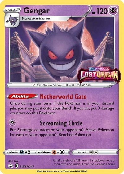 Gengar - SWSH241 (Prerelease) (SWSH: Sword & Shield Promo Cards) (SWSH241)