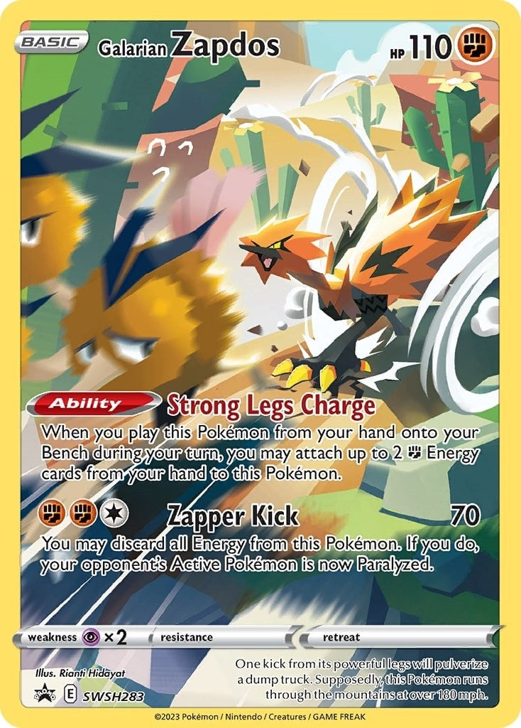 Galarian Zapdos - SWSH283 (SWSH: Sword & Shield Promo Cards) (SWSH283)