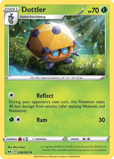 Image for Dottler (SWSH01: Sword & Shield Base Set) (018/202) - Pokemon