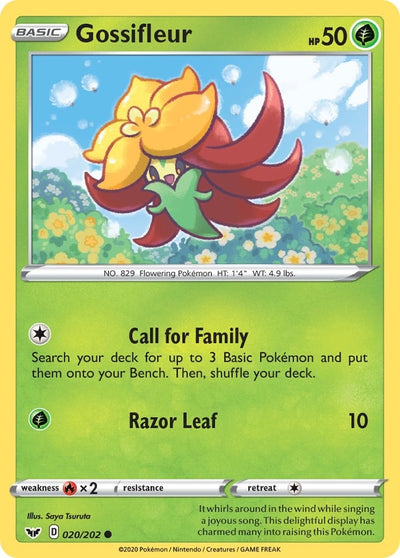 Image for Gossifleur (SWSH01: Sword & Shield Base Set) (020/202) - Pokemon