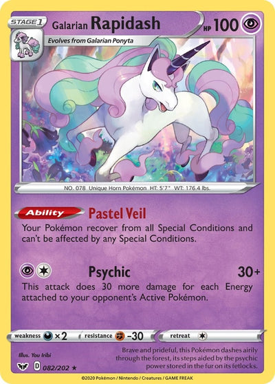 Image for Galarian Rapidash (SWSH01: Sword & Shield Base Set) (082/202) - Pokemon