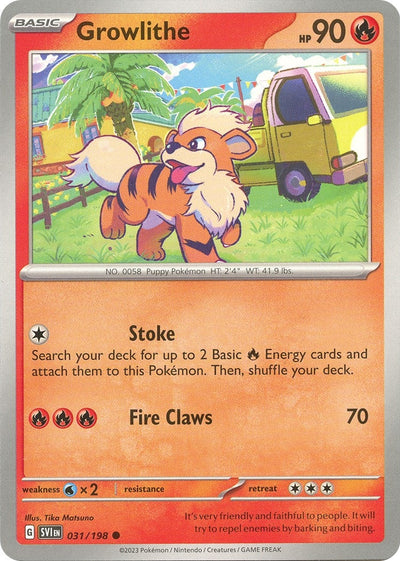 Growlithe (SV01: Scarlet &amp; Violet Base Set) (031/198) 