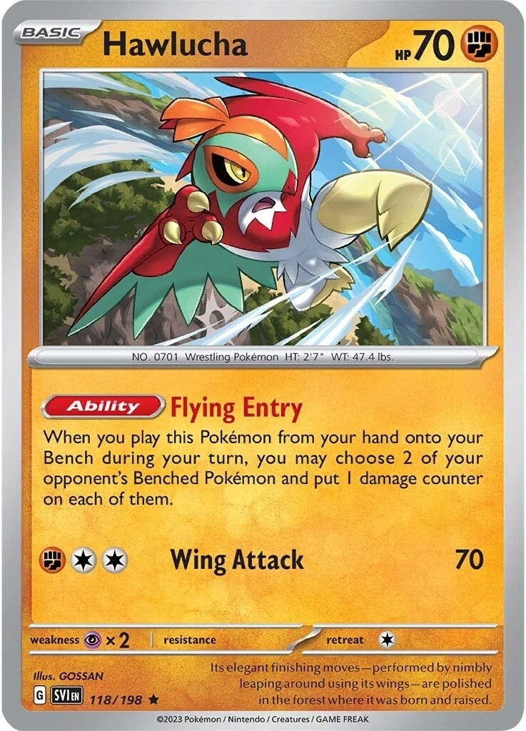 Hawlucha (SV01: Scarlet &amp; Violet Base Set) (118/198) 
