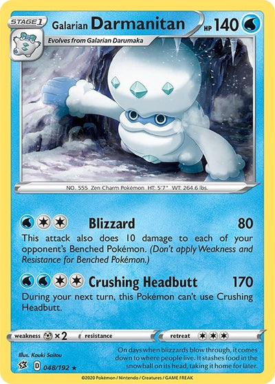 Image for Galarian Darmanitan (SWSH02: Rebel Clash) (048/192) - Pokemon