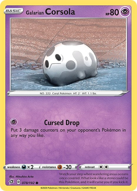 Image for Galarian Corsola (SWSH02: Rebel Clash) (078/192) - Pokemon