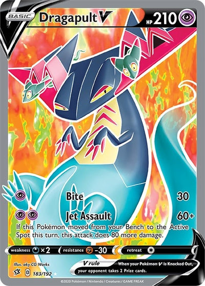 Image for Dragapult V (Full Art) (SWSH02: Rebel Clash) (183/192) - Pokemon
