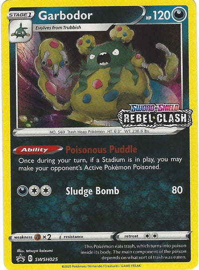 Image for Garbodor - SWSH025 (Prerelease) (SWSH: Sword & Shield Promo Cards) (SWSH025) - Pokemon