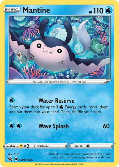 Image for Mantine - SWSH026 (SWSH: Sword & Shield Promo Cards) (SWSH026) - Pokemon