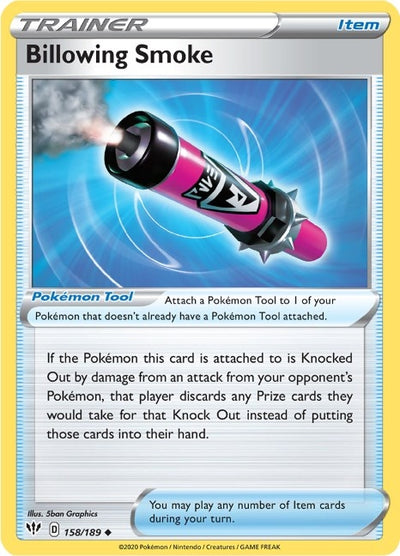 Image for Billowing Smoke (SWSH03: Darkness Ablaze) (158/189) - Pokemon