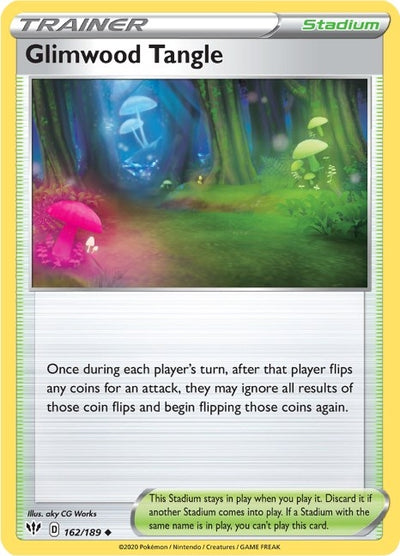 Image for Glimwood Tangle (SWSH03: Darkness Ablaze) (162/189) - Pokemon