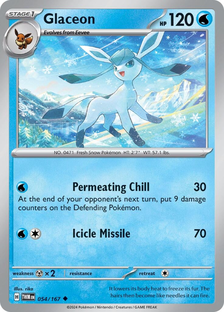 Glaceon (SV06: Twilight Masquerade) (054/167) 