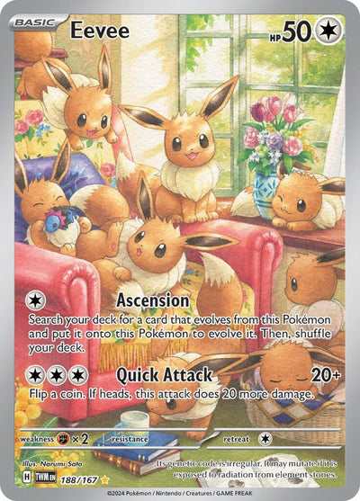 Eevee (SV06: Twilight Masquerade) (188/167) 