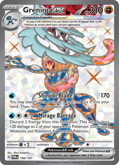 Greninja ex (SV06: Twilight Masquerade) (198/167)