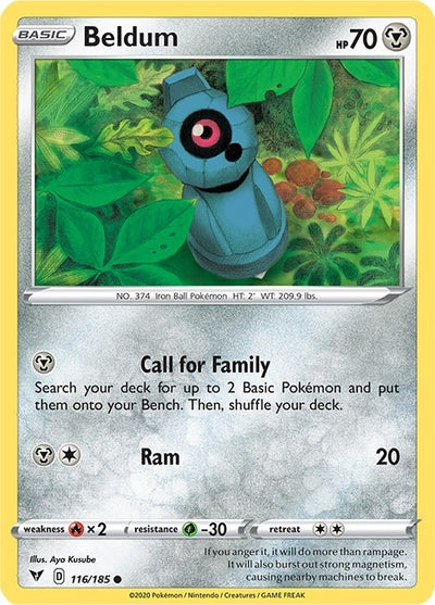 Image for Beldum (SWSH04: Vivid Voltage) (116/185) - Pokemon