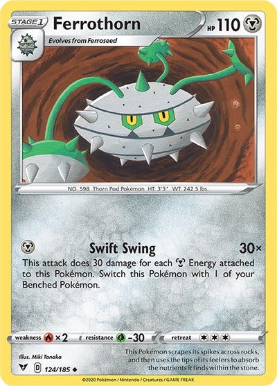 Image for Ferrothorn (SWSH04: Vivid Voltage) (124/185) - Pokemon