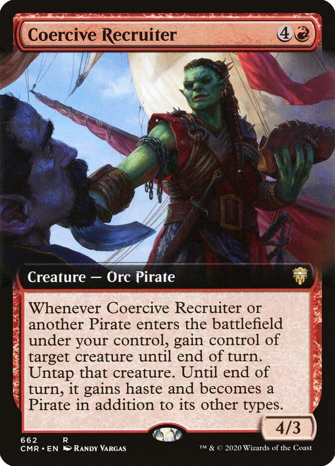 Image for Coercive Recruiter (Extended Art) (Commander Legends) (662) - Magic: The Gathering