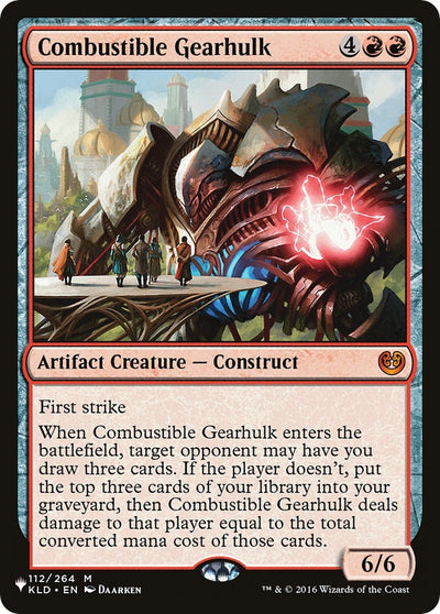 Image for Combustible Gearhulk (The List Reprints) (112/264) - Magic: The Gathering