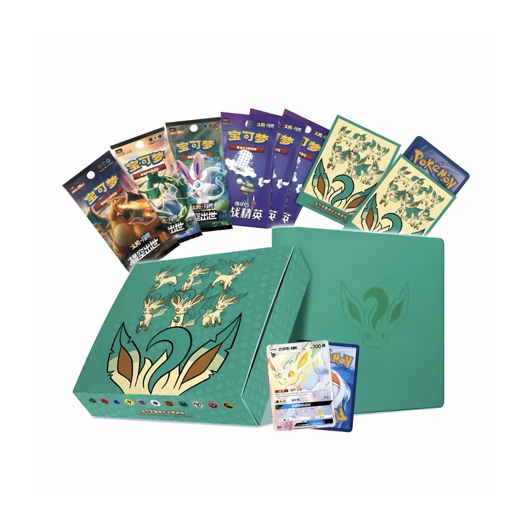 Pokémon Eevee GX Set Gift Box Leafeon - Simplified Chinese