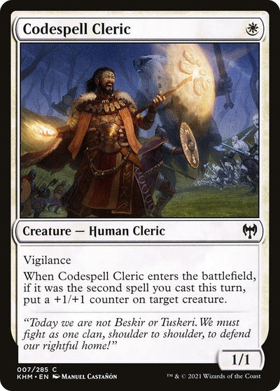 Image for Codespell Cleric (Kaldheim) (7) - Magic: The Gathering