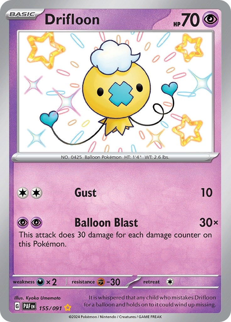 Drifloon (SV: Paldean Fates) (155/091)