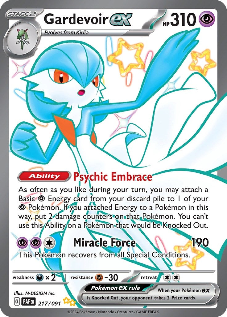Gardevoir ex (SV: Paldean Fates) (217/091) 