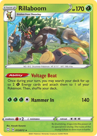 Image for Rillaboom (Shining Fates) (013/072) - Pokemon